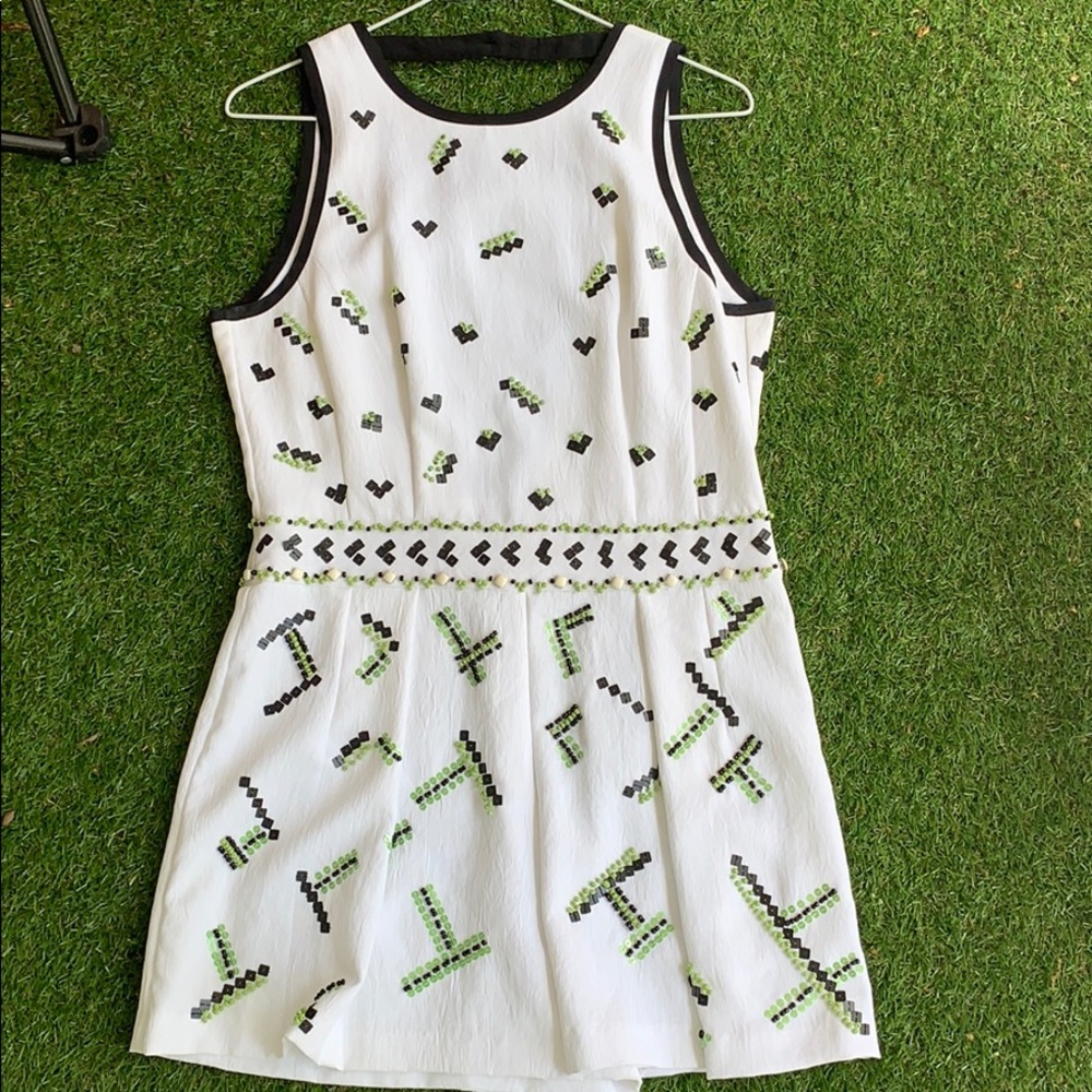 SO CUTE Nanette Lepore white beaded romper ✨✨